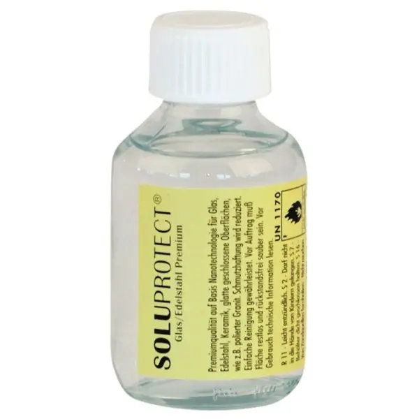 SOLUTION SoluProtect Glas-Edelstahl-Premium Antihaftbeschichtung für Glas und Edelstahl 100 ml Flasche