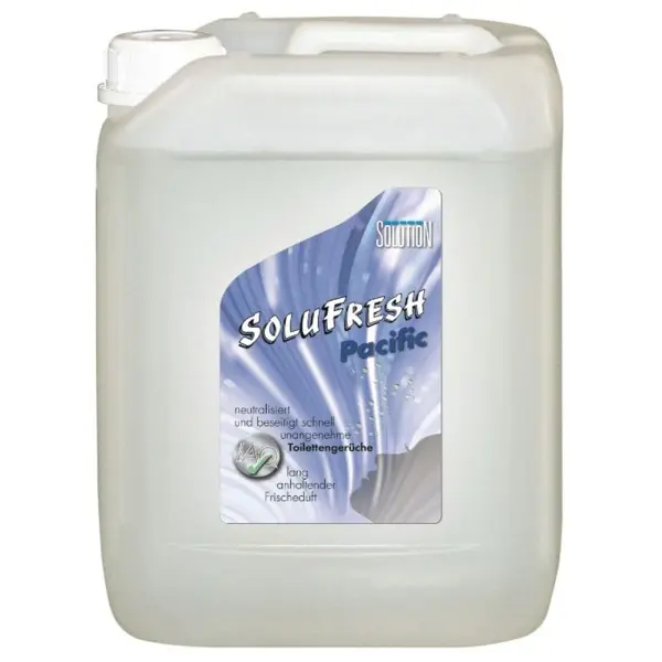 SOLUTION Solufresh Toilette Pacific blau Neutralisiert und beseitigt Toilettengerüche 5 l Kanister