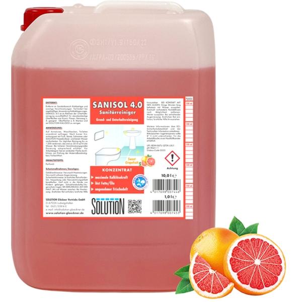 Bild 0 SOLUTION SANISOL 4.0 Sanitärreiniger. Sweet Grapefruit