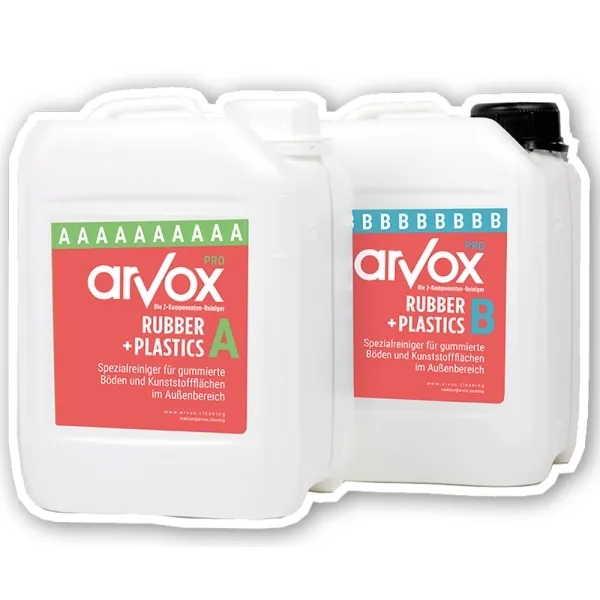 Arvox Pro RUBBER + PLASTICS 2-Komponenten-Reiniger 2 x 5 l Kanister A + B