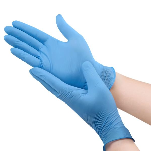 Bild 0 Nitril Einmalhandschuhe blau Gr. M