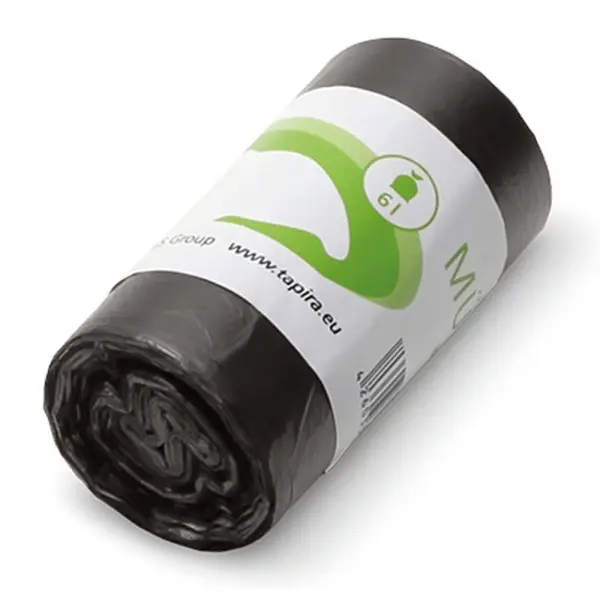 tapira Abfallsack PUR 6 l, 5 my, grau 310 x 370 mm, HDPE 1 Rolle = 50 Stück