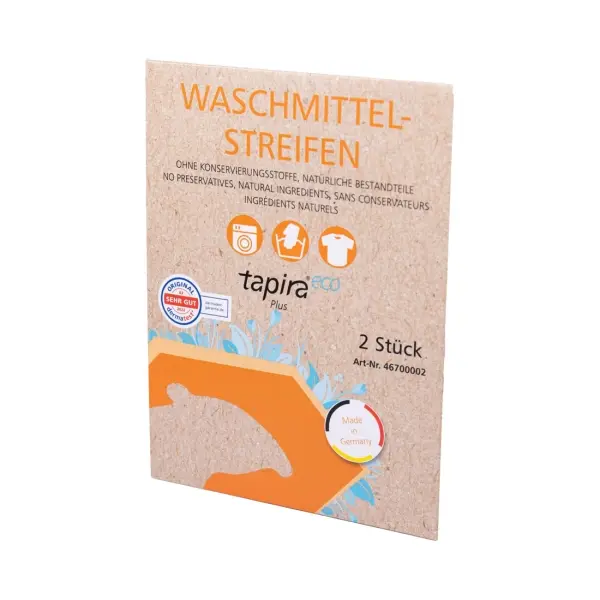 tapira Plus ECO Waschmittelstreifen mit natürlichen Bestandteilen 1 Pack = 2 Stück