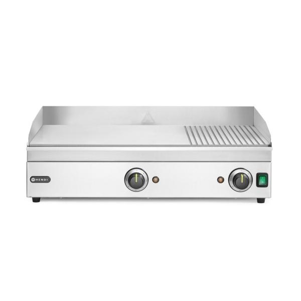 HENDI Grillplatte 1/3 gerillt Kitchen Line 220-240V / 3500W 697 x 474 x 241mm