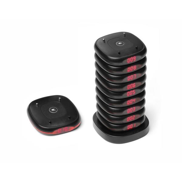 HENDI Restaurant-Pager – Set mit 10 Stück 80 x 80 x 100 mm