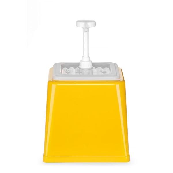 HENDI Pump-Saucenspender 2,5 l, Gelb 230 x 210 x 327 mm