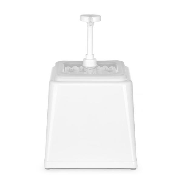 HENDI Pump-Saucenspender 2,5 l, Weiß 230 x 210 x 327 mm