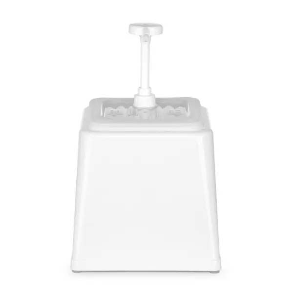HENDI Pump-Saucenspender 2,5 l, Weiß 230 x 210 x 327 mm  