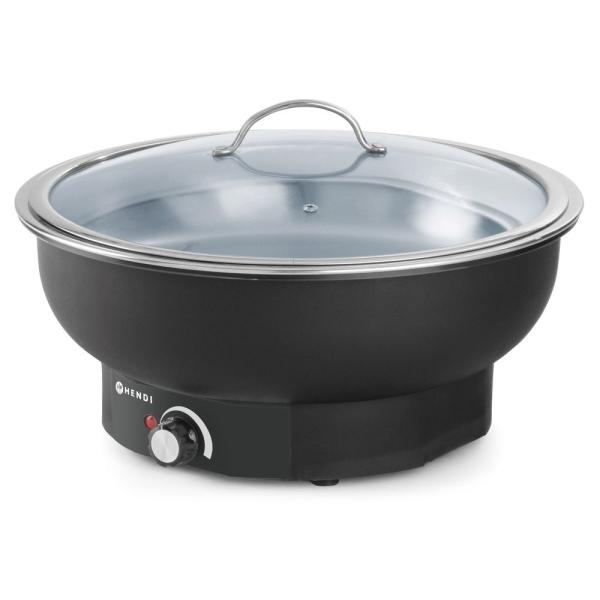 HENDI Chafing Dish Tesino elektrisch Kitchen Line 6,8 l, 230V / 500W Ø 405 x 240 mm