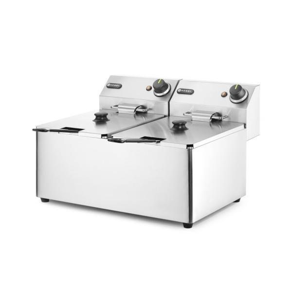 Bild 2 HENDI Fritteuse Kitchen Line - 2 x 8 l, Kitchen Line 16 l, 230V / 7000W