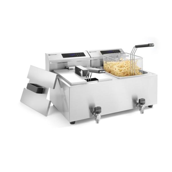 Bild 2 HENDI Friteuse Profi Line digital- mit Ablasshahn 2 x 8 l Profi Line 16 l,