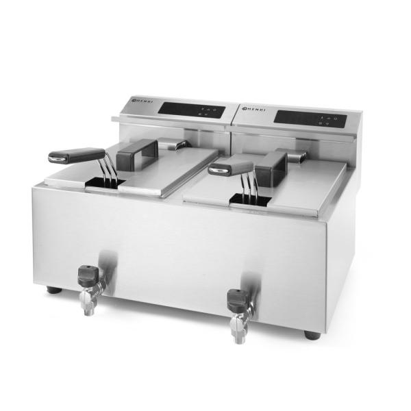 Bild 3 HENDI Friteuse Profi Line digital- mit Ablasshahn 2 x 8 l Profi Line 16 l,