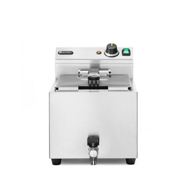 HENDI Fritteuse XL Profi Line mit Ablasshahn 10 Liter Profi Line 10 l, 400V/6600W, 300 x 680 x 420 mm