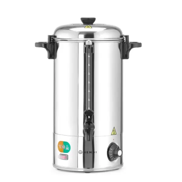 HENDI Heißgetränkespender 9 l, Silber 230V / 2200W 370 x 332 x 472mm  