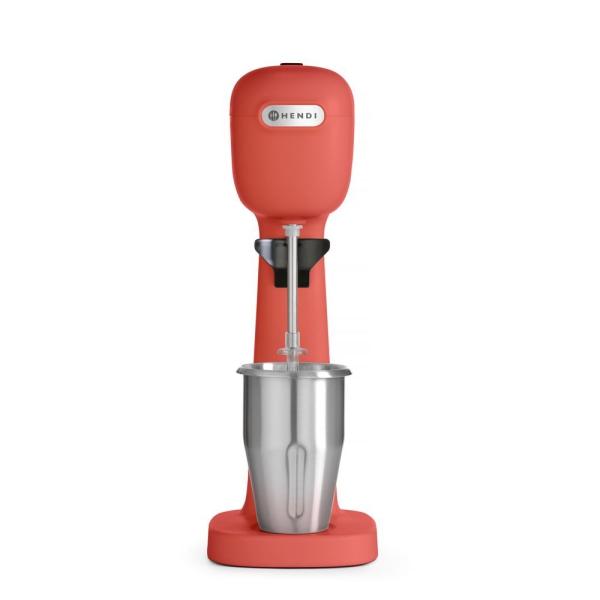 HENDI Milkshake Mixer BPA-frei - Design by Bronwasser Rot 230V / 400W 170 x 210 x 485 mm