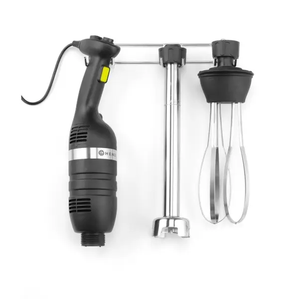 Set: Stabmixer 350 mit variabler Geschwindigkeit + Schneebesen + Halterung zur Wandmontage. HENDI. Kitchen Line. Schwarz. 230V/350W. 110 x 324 x 816mm 