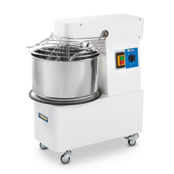 HENDI Spiralmischer mit festem Kopf und Schüssel, 56 kg/h 16 l, 230V / 750W 378 x 690 x 730 mm