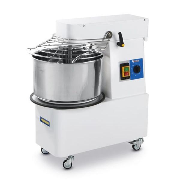 HENDI Spiralmischer mit steigendem Kopf und herausnehmbarer Schüssel 56 kg/h, 22 l,, 230V / 750W, 400 x 672 x 730 mm
