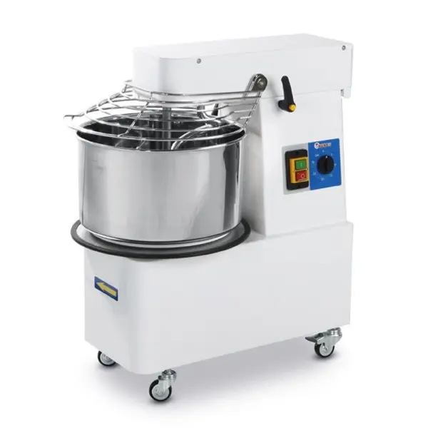HENDI Spiralmischer mit steigendem Kopf und herausnehmbarer Schüssel, 88 kg/h, 32 l,, 230V / 1100W, 431 x 740 x 804 mm 