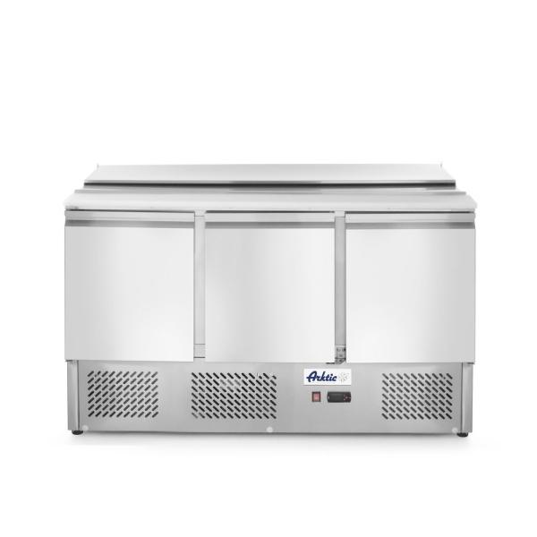 HENDI Saladette dreitürig 380 L Arktic 230V / 310W 1390 x 702 x 888 mm