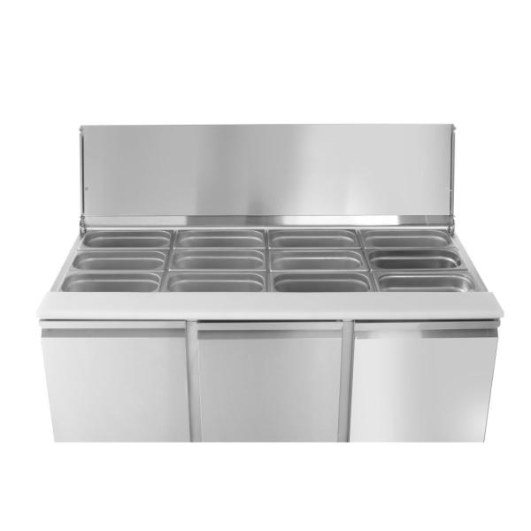 Bild 1 HENDI Saladette dreitürig 380 L Arktic 230V / 310W 1390 x 702 x 888 mm