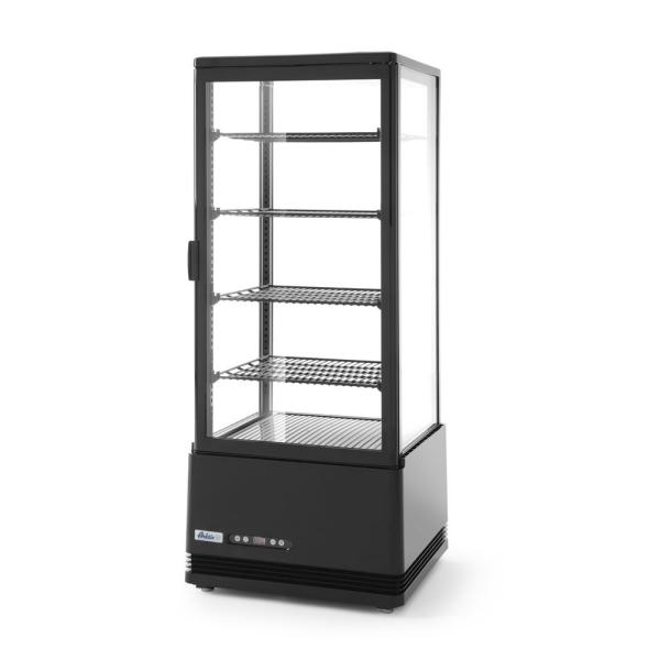 Bild 1 HENDI Aufsatz-Kühlvitrine 98 Liter Arktic Schwarz 230V / 210W 444 x 397 x 1100 m