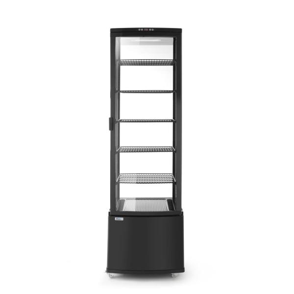 HENDI Kühlvitrine 270 Liter Arktic schwarz Schwarz 230V / 290W 550 x 520 x 1870
