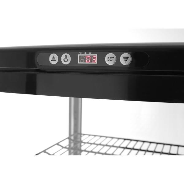 Bild 2 HENDI Kühlvitrine 270 Liter Arktic schwarz Schwarz 230V / 290W 550 x 520 x 1870