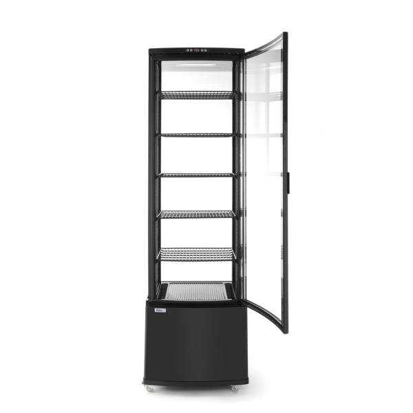 Bild 3 HENDI Kühlvitrine 270 Liter Arktic schwarz Schwarz 230V / 290W 550 x 520 x 1870