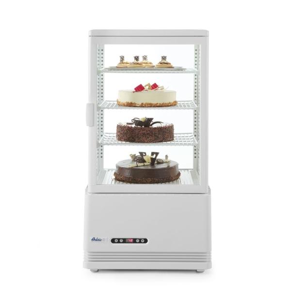 Bild 1 HENDI Aufsatz-Kühlvitrine 68 Liter Arktic weiß 230V / 170W 444 x 397 x 875 mm