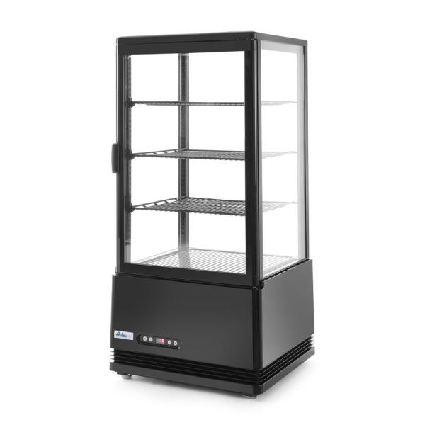 Bild 1 HENDI Aufsatz-Kühlvitrine 78 Liter Arktic schwarz 230V / 170W 444 x 397 x 940 mm