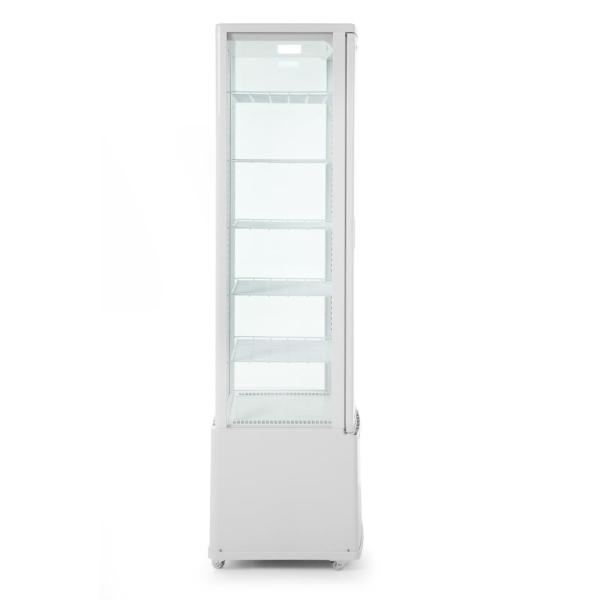HENDI Kühlvitrine 270 Liter Arktic weiß Weiß 230V / 290W 550 x 520 x 1870 mm