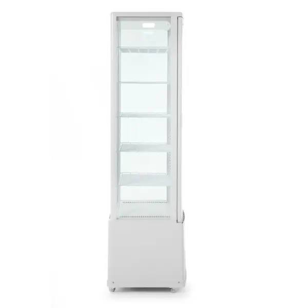 HENDI Kühlvitrine 270 Liter Arktic weiß Weiß 230V / 290W 550 x 520 x 1870 mm  