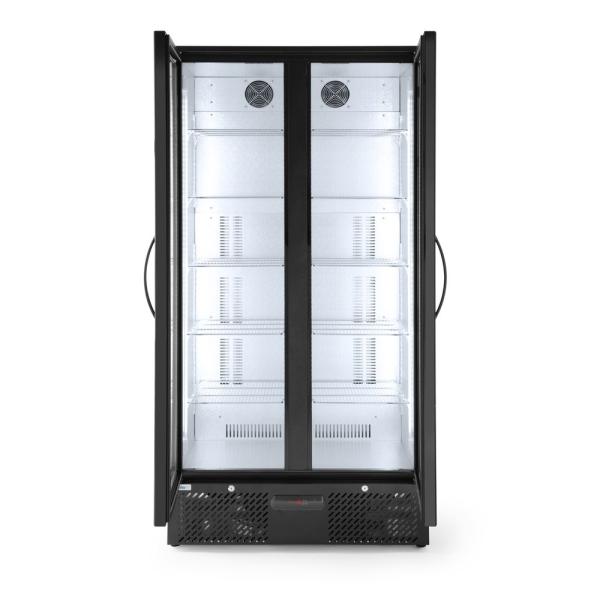 HENDI Bar-Kühlschrank mit Doppeltür Arktic 477 l, Schwarz 220-240V / 365W 900 x 530 x 1820 mm