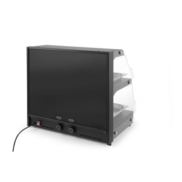 Bild 4 HENDI Warmhaltevitrine mit Quarzheizung 2 Regalböden 230V / 560W