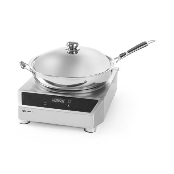 HENDI Induktionswok Modell 3500 Profi Line Induktionswok+Pfanne 230V / 3500W 340 x 450 x 295 mm