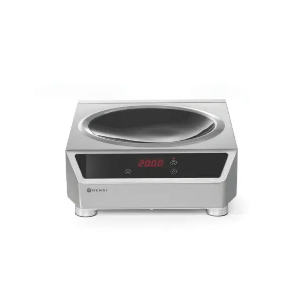 HENDI Induktionswok Modell 3500 Profi Line Induktionskocher 230V / 3500W 340 x 450 x 130 mm 