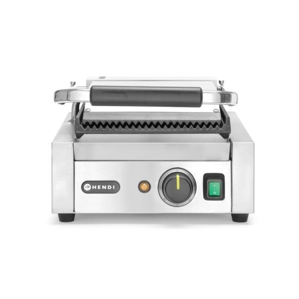 HENDI Kontaktgrill - Einzelversion oben und unten gerillt 230V / 1800W 310 x 426 x 210 mm