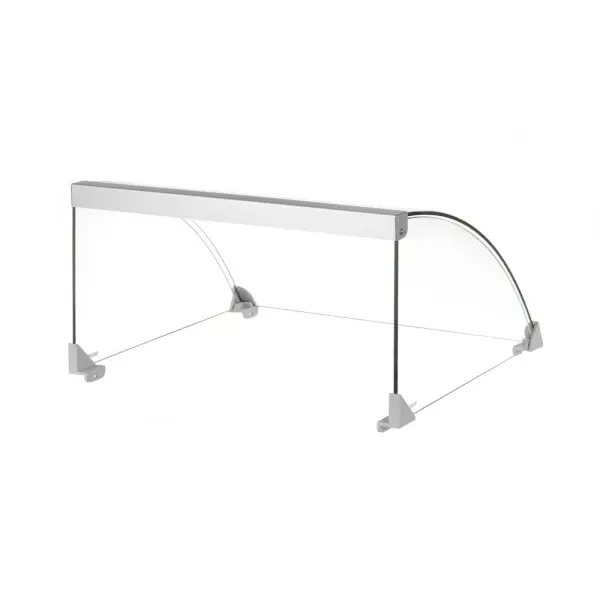 HENDI Glasabdeckung für Rollengrill - 9 Rollen (268605) 470 x 401 x 250 mm 