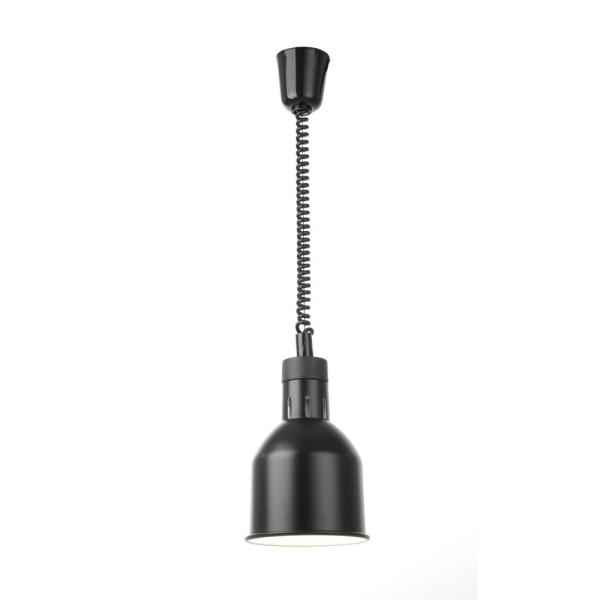 HENDI Höhenverstellbare Wärmelampe zylinderförmig schwarz 230V / 250W, Ø 175 x 250 mm