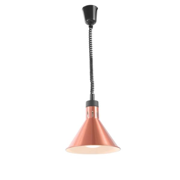 HENDI Höhenverstellbare Wärmelampe konisch Kupfer 230V / 250W Ø 275 x 250 mm