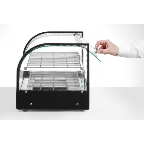 Bild 4 HENDI Warmhaltevitrine doppelt doppelt Schwarz 220-240V / 800W