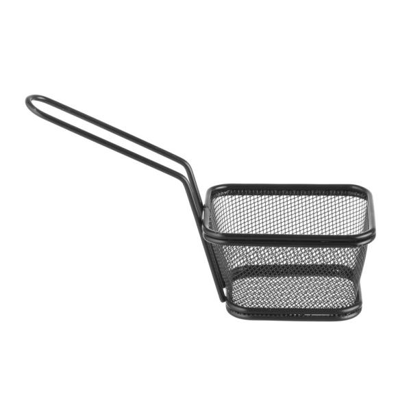HENDI Miniatur-Frittierkörbe stapelbar schwarz 105 x 90 x 60 mm