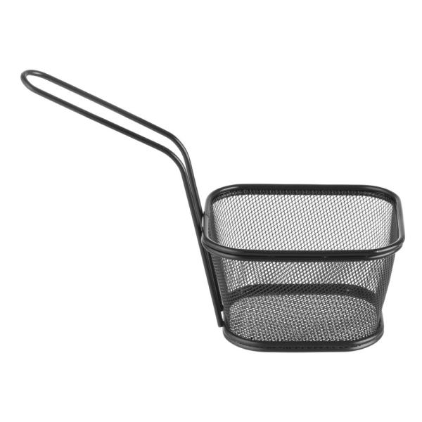HENDI Miniatur-Frittierkörbe stapelbar schwarz 130 x 115 x 80 mm