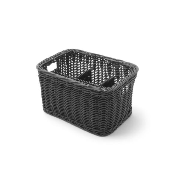 HENDI Besteckkorb Schwarz 260 x 180 x 150 mm