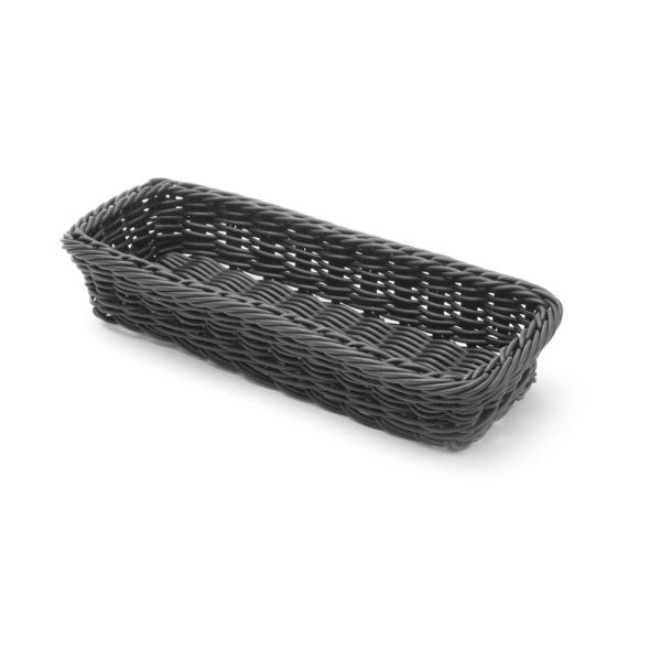HENDI Besteckkorb Schwarz 270 x 100 x 45 mm