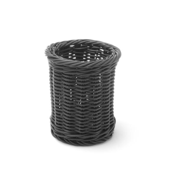 HENDI Besteckkorb Schwarz Ø 100 x 120 mm