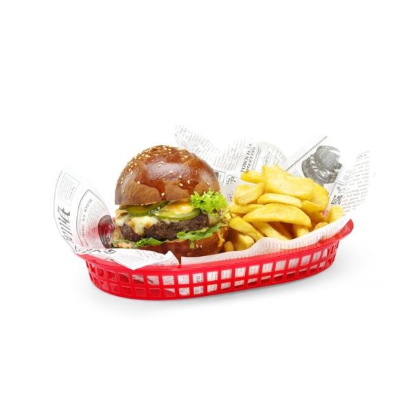 Bild 1 HENDI Servierkörbe im Fastfood-Stil Rot 275 x 175 x 38 mm