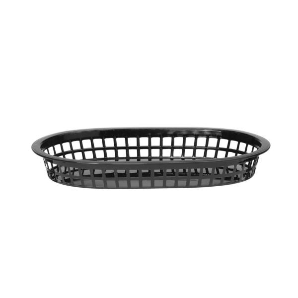 HENDI Servierkörbe im Fastfood-Stil Schwarz 6 Stk, 275 x 175 x 38 mm