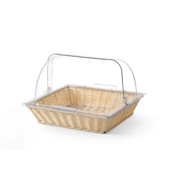 HENDI Brotkorb mit Rolltop-Deckel Korb und Deckel GN 2/3 365 x 335 x 245 mm  